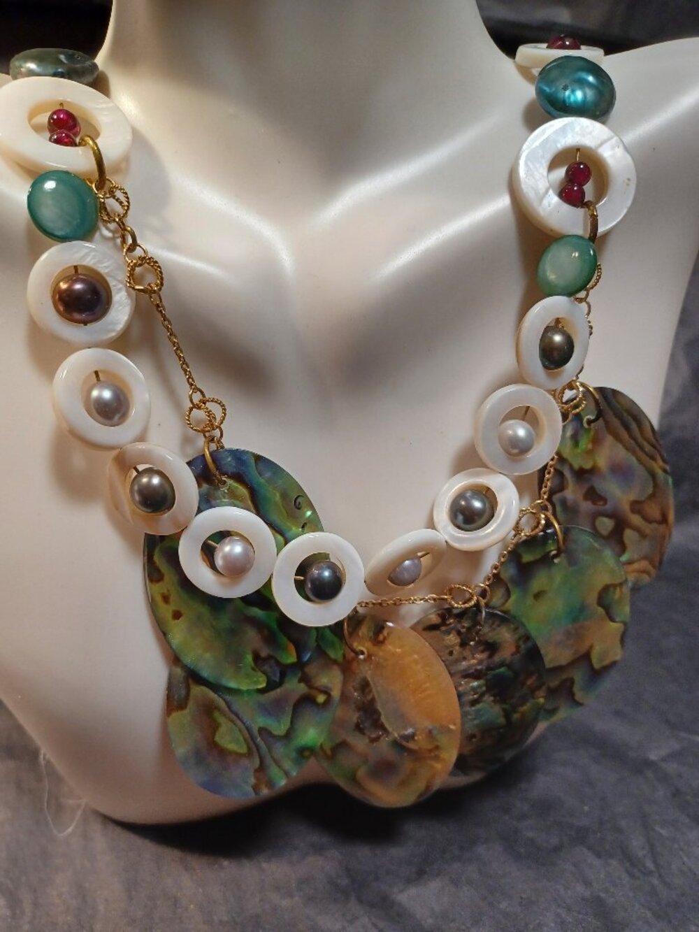 Necklace - "The Bounty of the Sea, a Mermaid's Treasure"